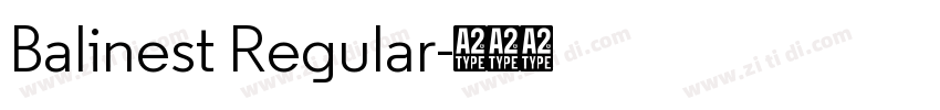 Balinest Regular字体转换